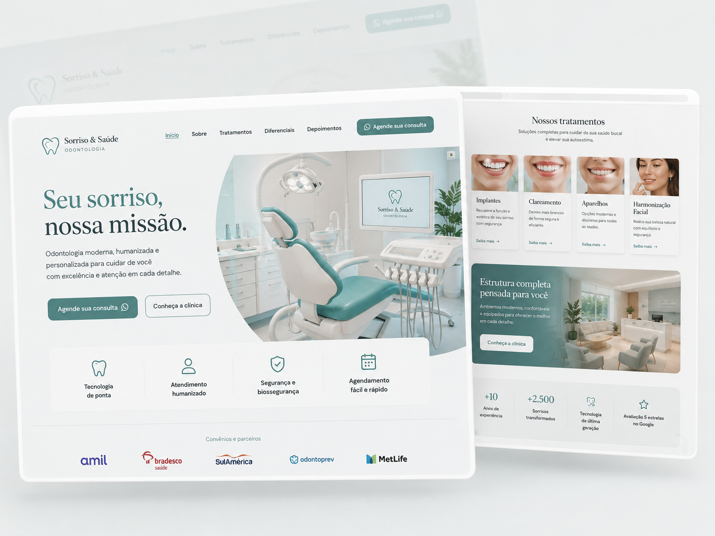 Exemplo de landing page criada pela Lumen